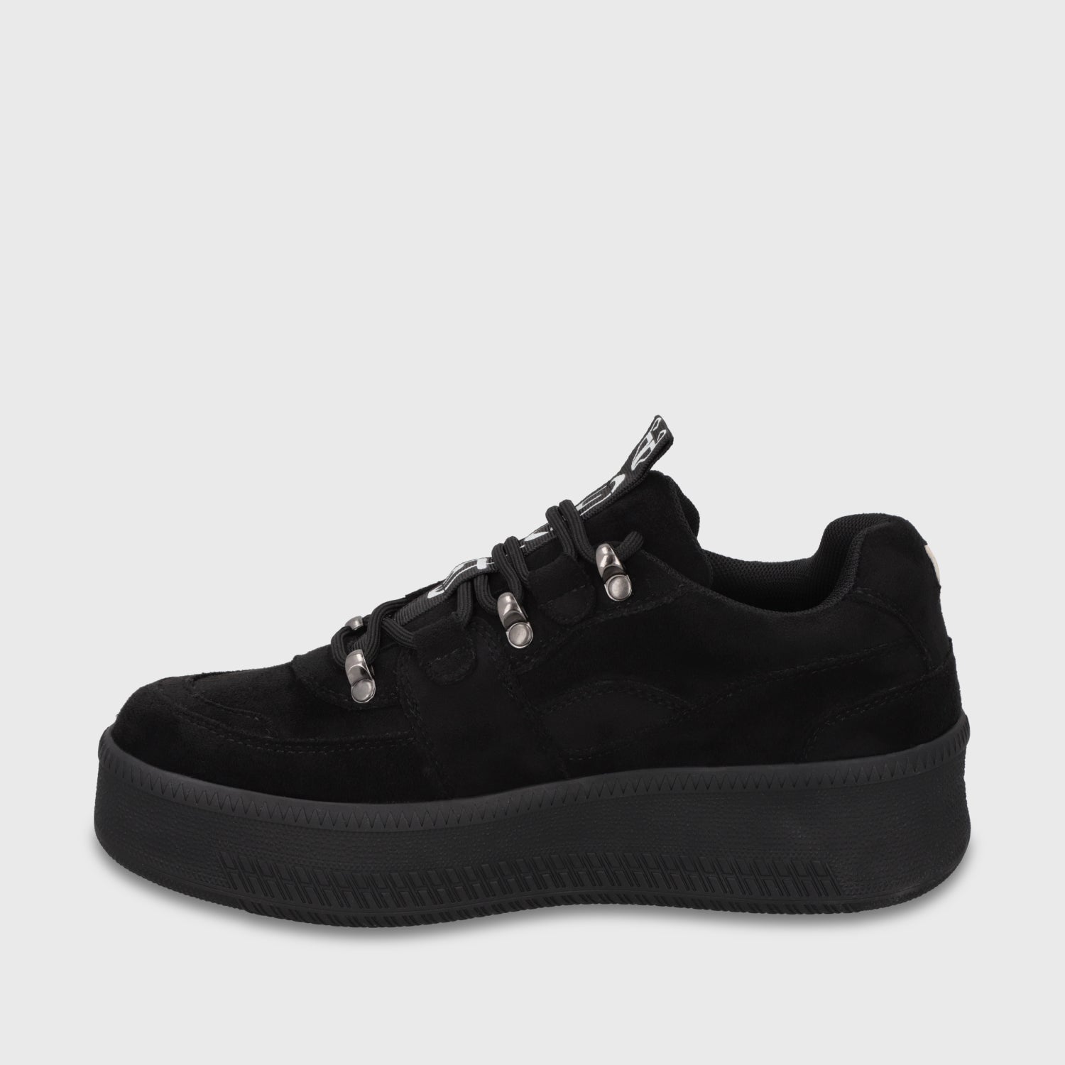 Zapatilla Plataforma Negra Mujer 67312
