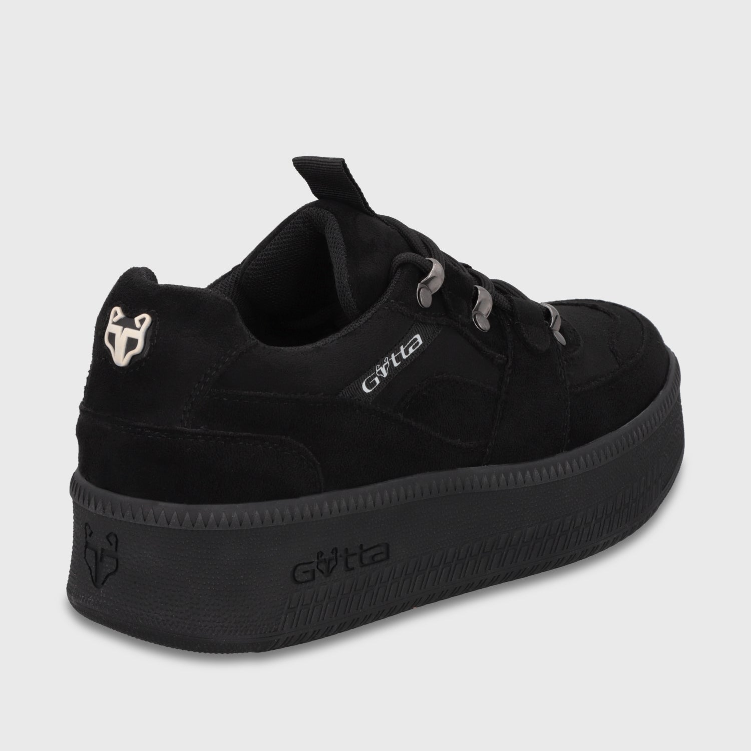 Zapatilla Plataforma Negra Mujer 67312