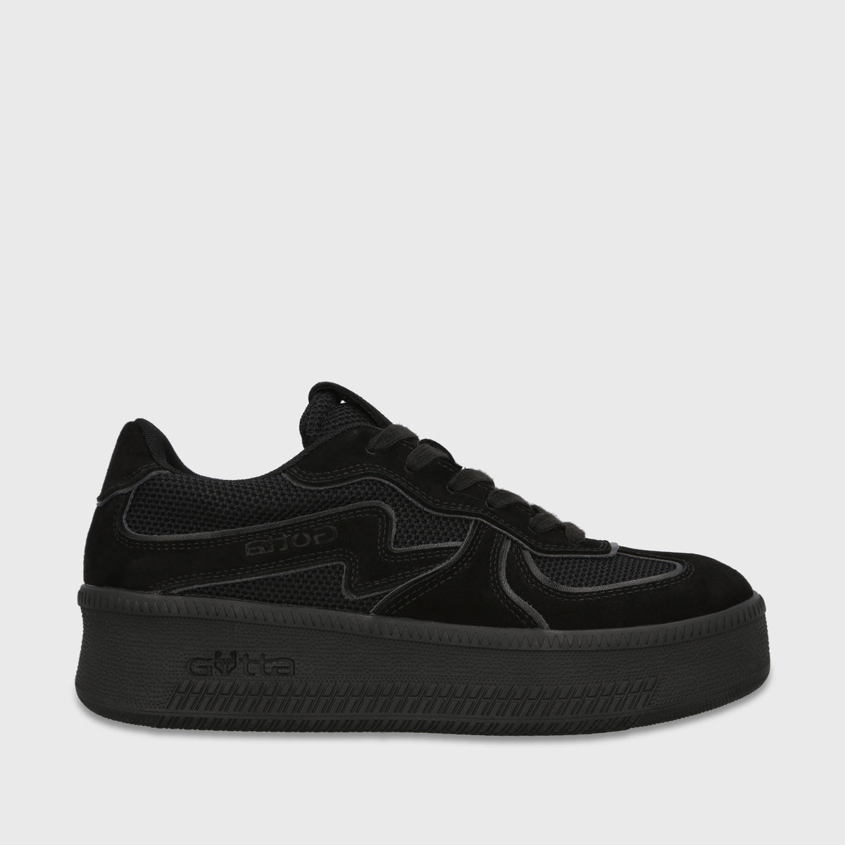 Zapatilla Plataforma Negra Mujer Martina