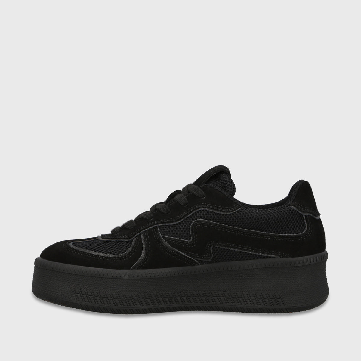 Zapatilla Plataforma Negra Mujer Martina