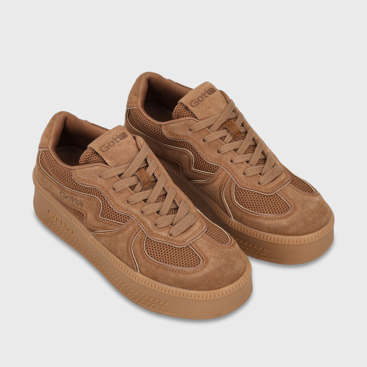 Zapatilla Plataforma Camel Mujer Marlene