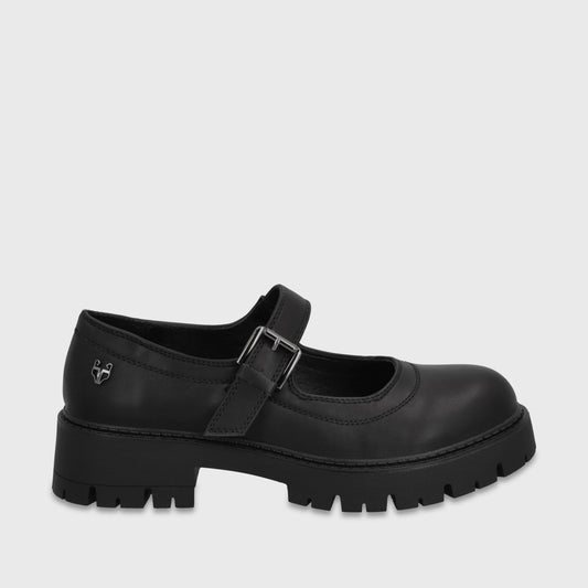 Zapato Plataforma Negro Mujer 6805001