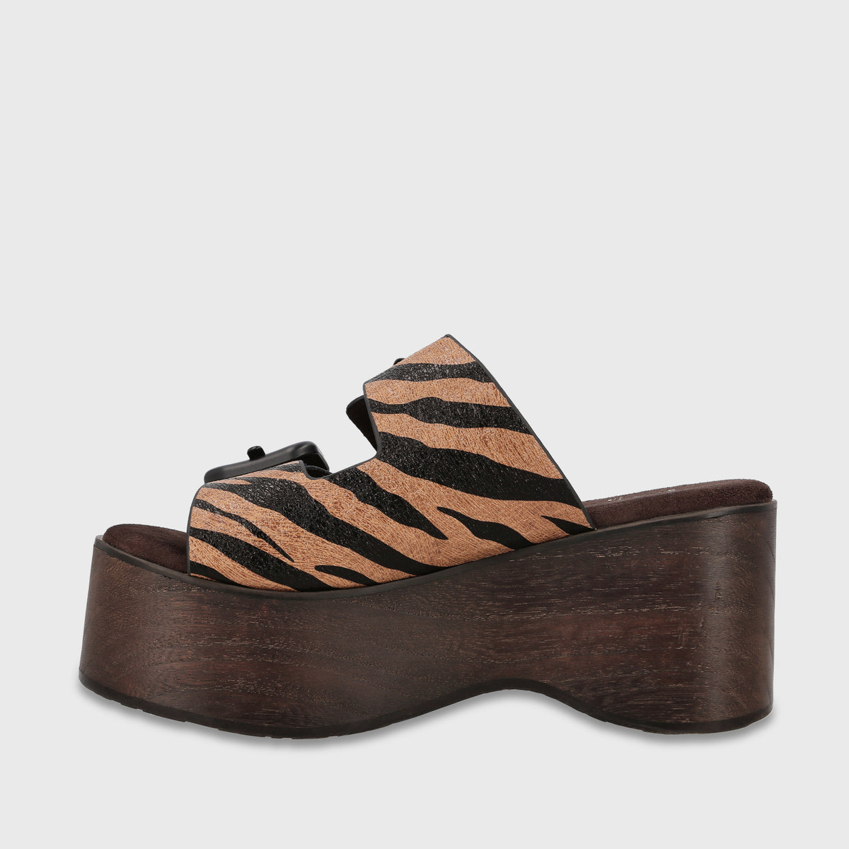 Sandalia Plataforma Animal Print Mujer Camilla