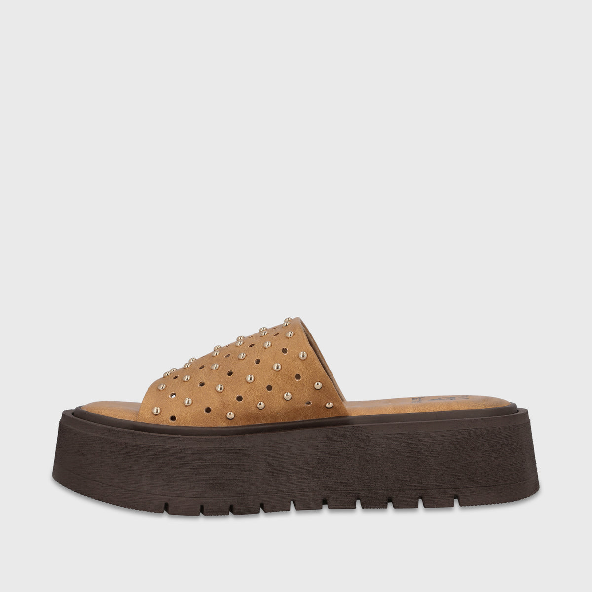 Sandalia Plataforma Camel Mujer Cata