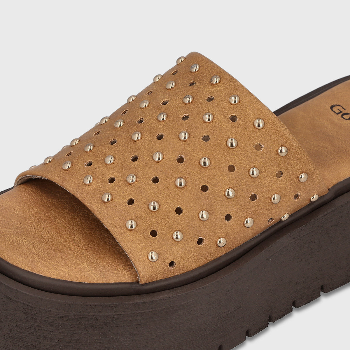 Sandalia Plataforma Camel Mujer Cata
