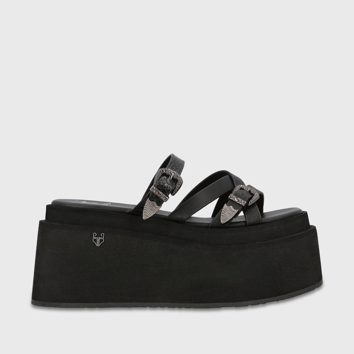 Sandalia Plataforma Negra Mujer Bea