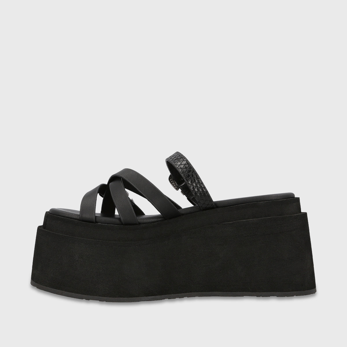 Sandalia Plataforma Negra Mujer Bea