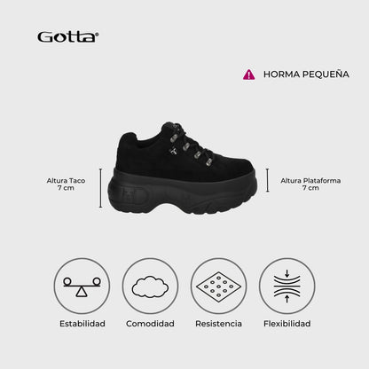 Zapatilla  Negra Mujer 97249