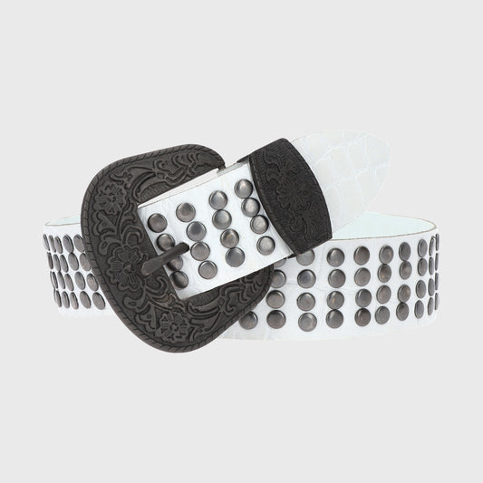 Cinturon Blanco Mujer Belt1