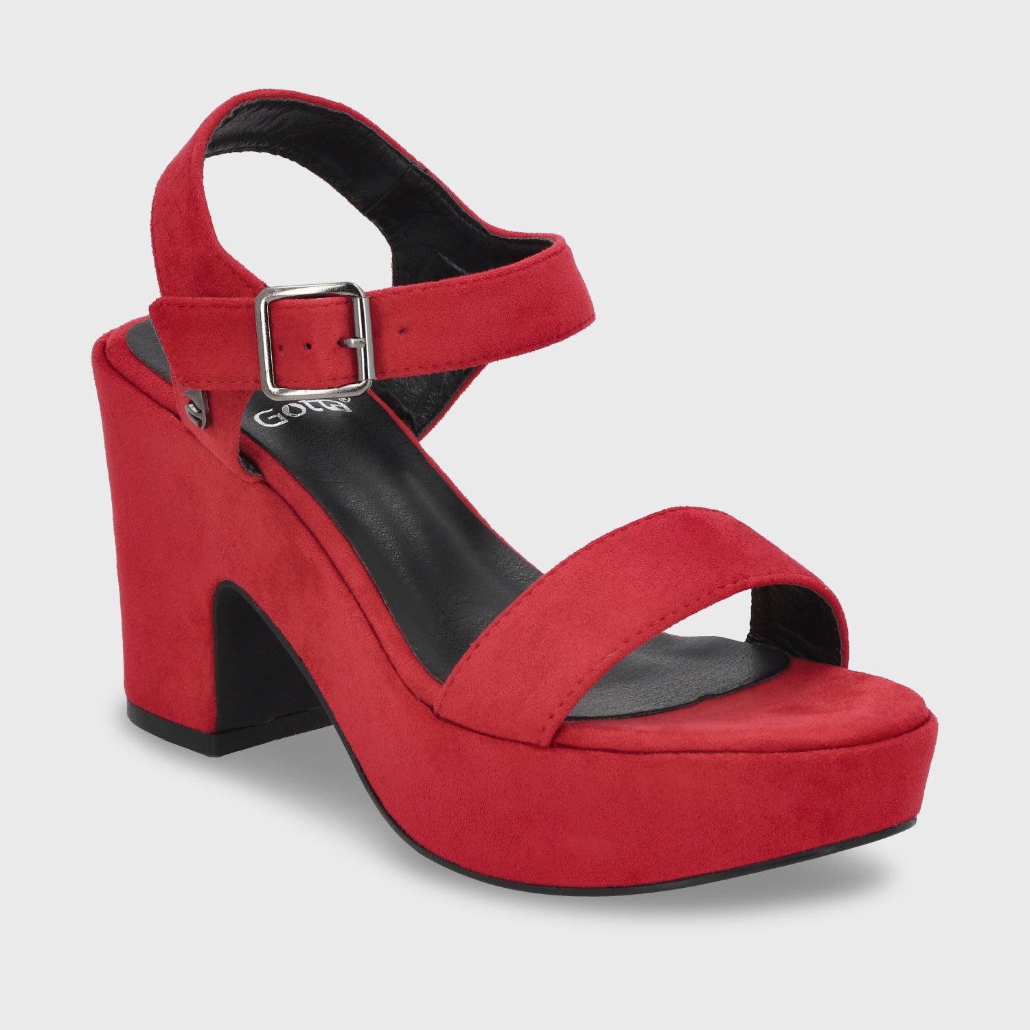 Sandalia Plataforma Roja Mujer C5473