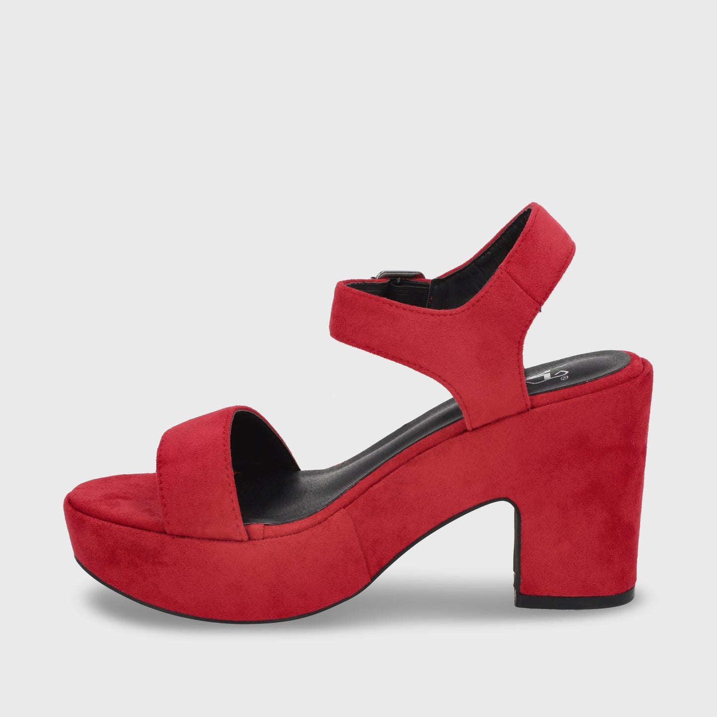 Sandalia Plataforma Roja Mujer C5473