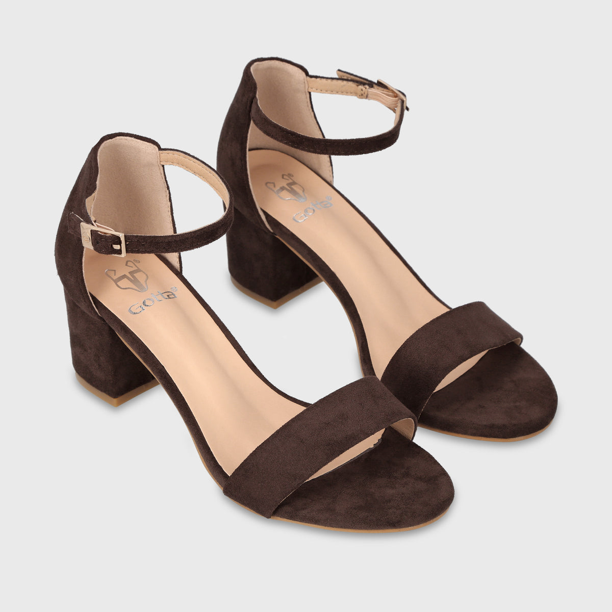 Sandalia Taco Café Mujer C6161
