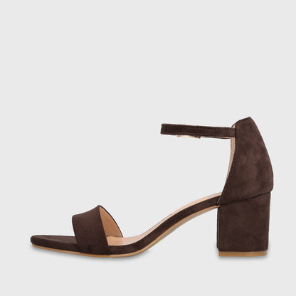 Sandalia Taco Café Mujer C6161