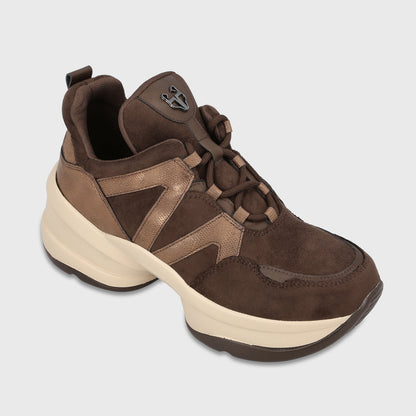 Zapatilla Plataforma Café Mujer C7293