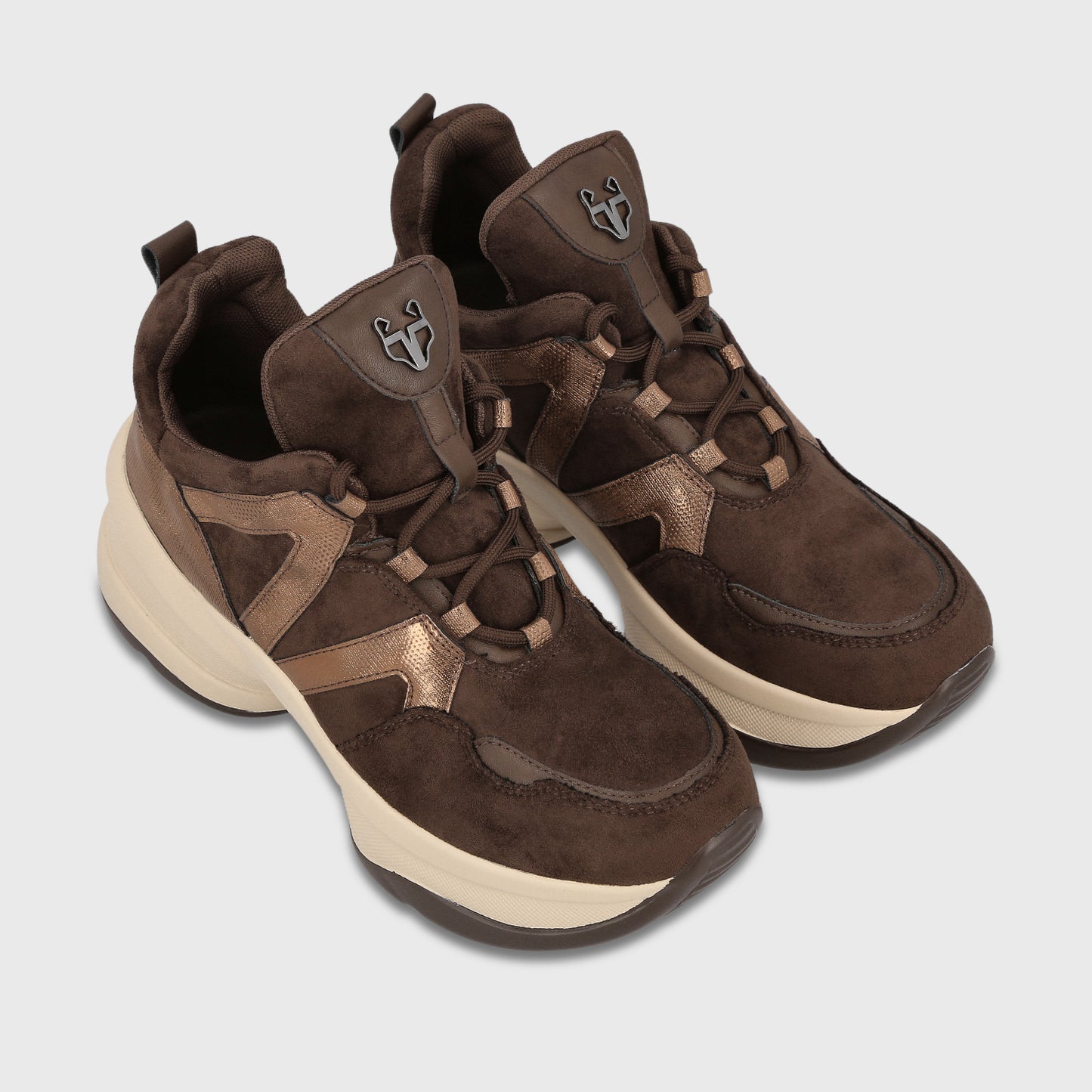 Zapatilla Plataforma Café Mujer C7293