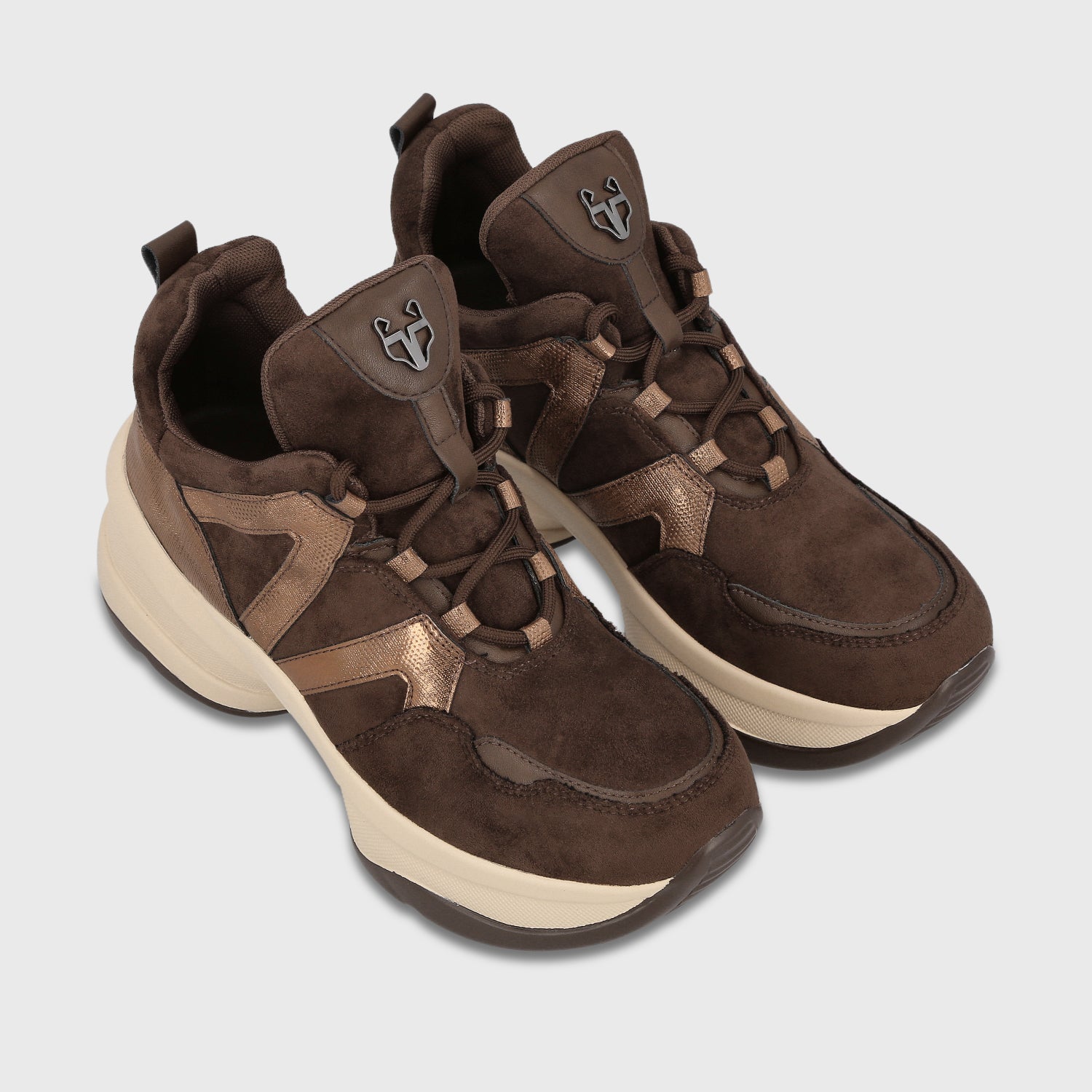 Zapatilla Plataforma Café Mujer C7293