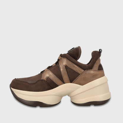Zapatilla Plataforma Café Mujer C7293