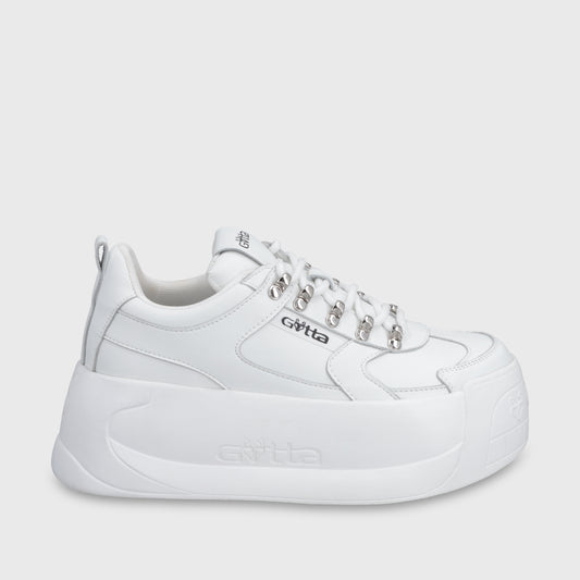 Zapatilla Cuero Plataforma Blanca Mujer C732B