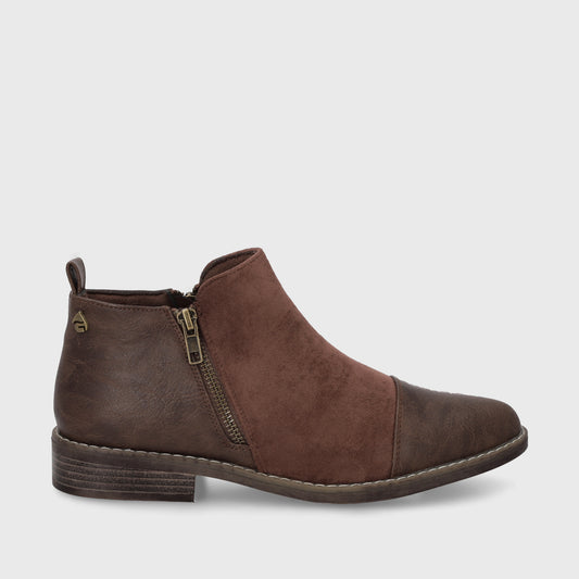 Botin Taco Café Mujer C7338