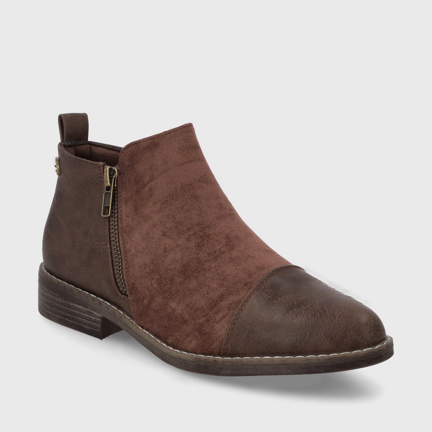 Botin Taco Café Mujer C7338