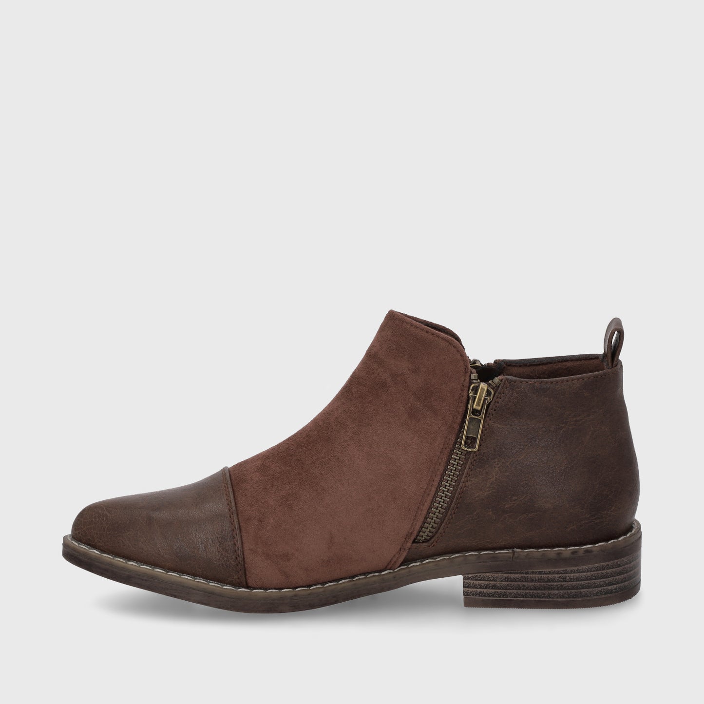 Botin Taco Café Mujer C7338