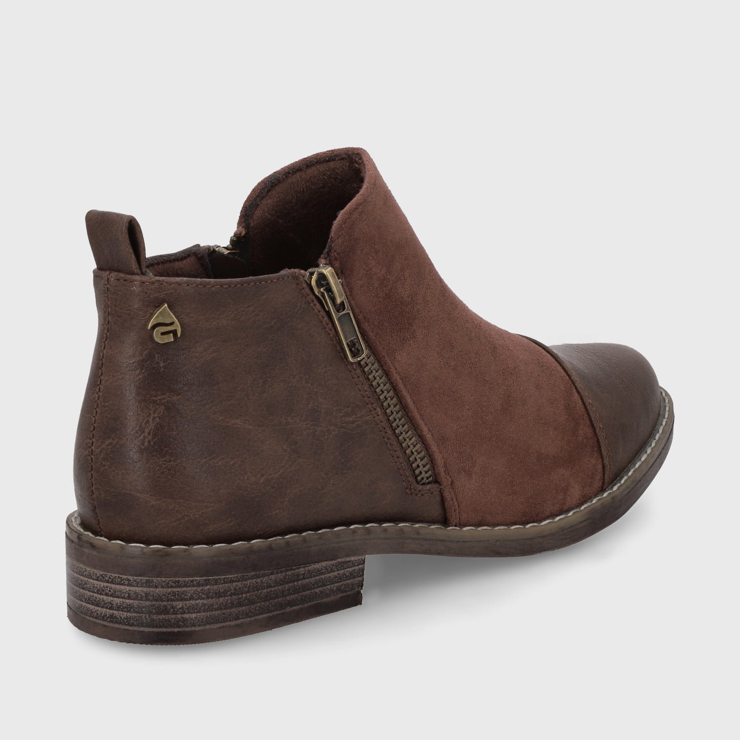 Botin Taco Café Mujer C7338