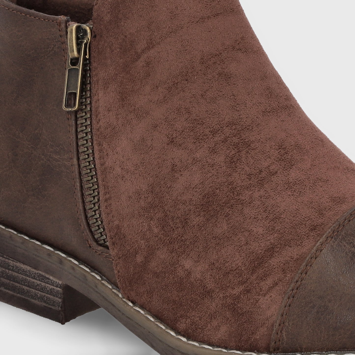 Botin Taco Café Mujer C7338