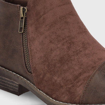 Botin Taco Café Mujer C7338