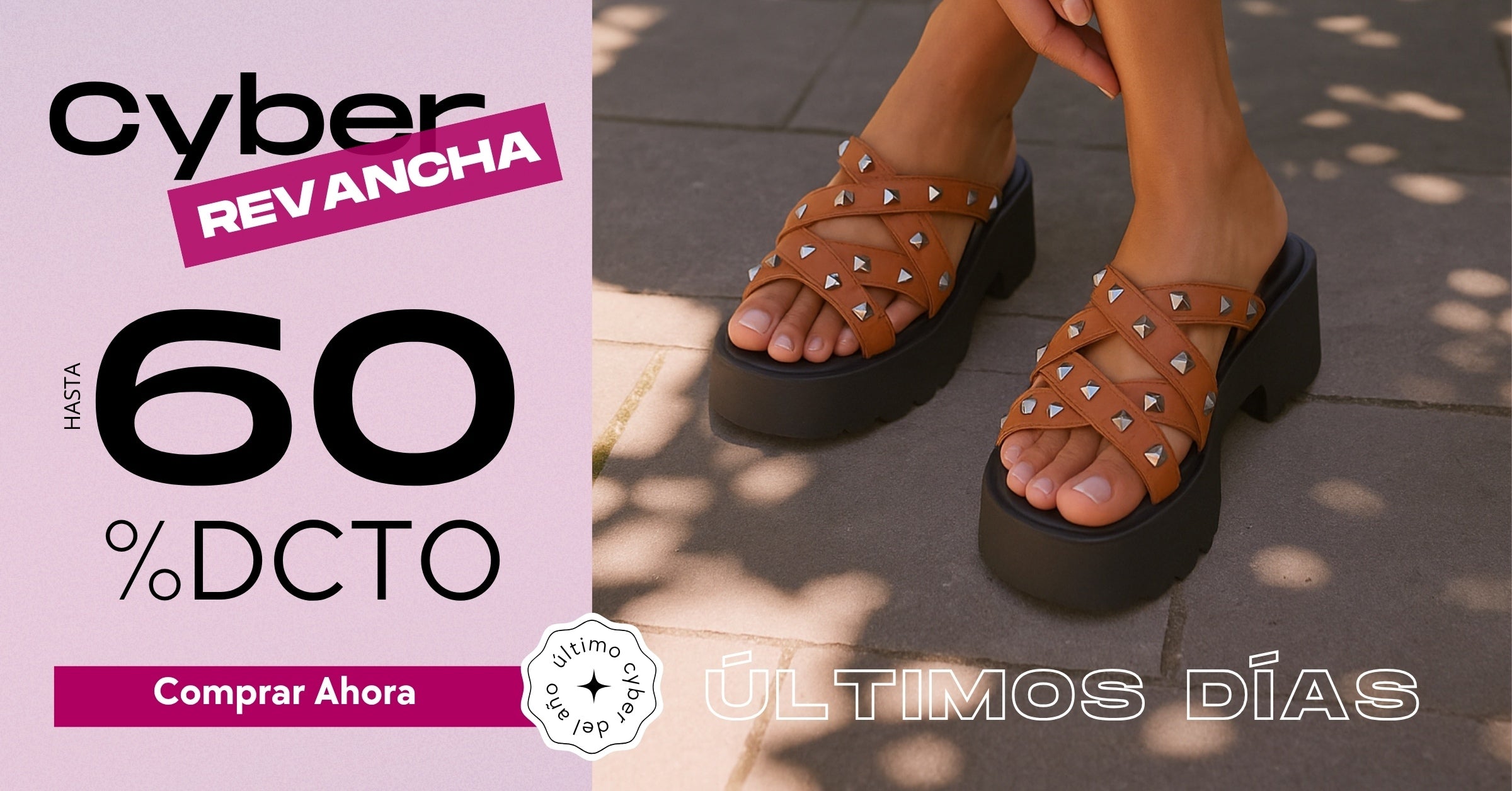 Revancha Cyber Gotta Chile | Aprovecha hasta 60% de descuento en zapatos, sandalias, zapatillas, botas y botines. Despacho gratis en compras desde $50.000. ¡El último Cyber del año, no te lo pierdas!