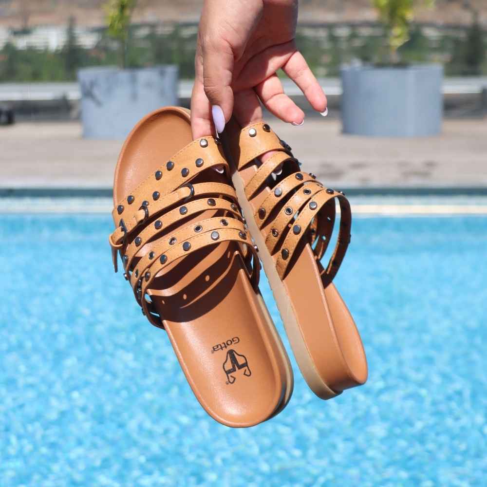 Sandalia Camel Mujer 64160 - Gotta Chile