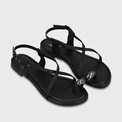 Sandalia Negra Mujer 64121 - Gotta Chile