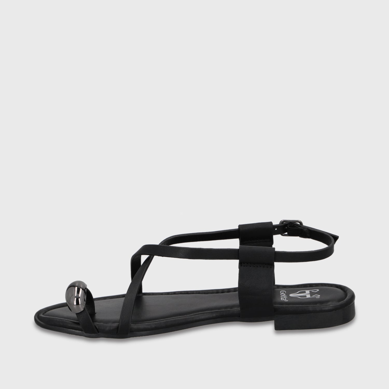 Sandalia Negra Mujer 64121 - Gotta Chile