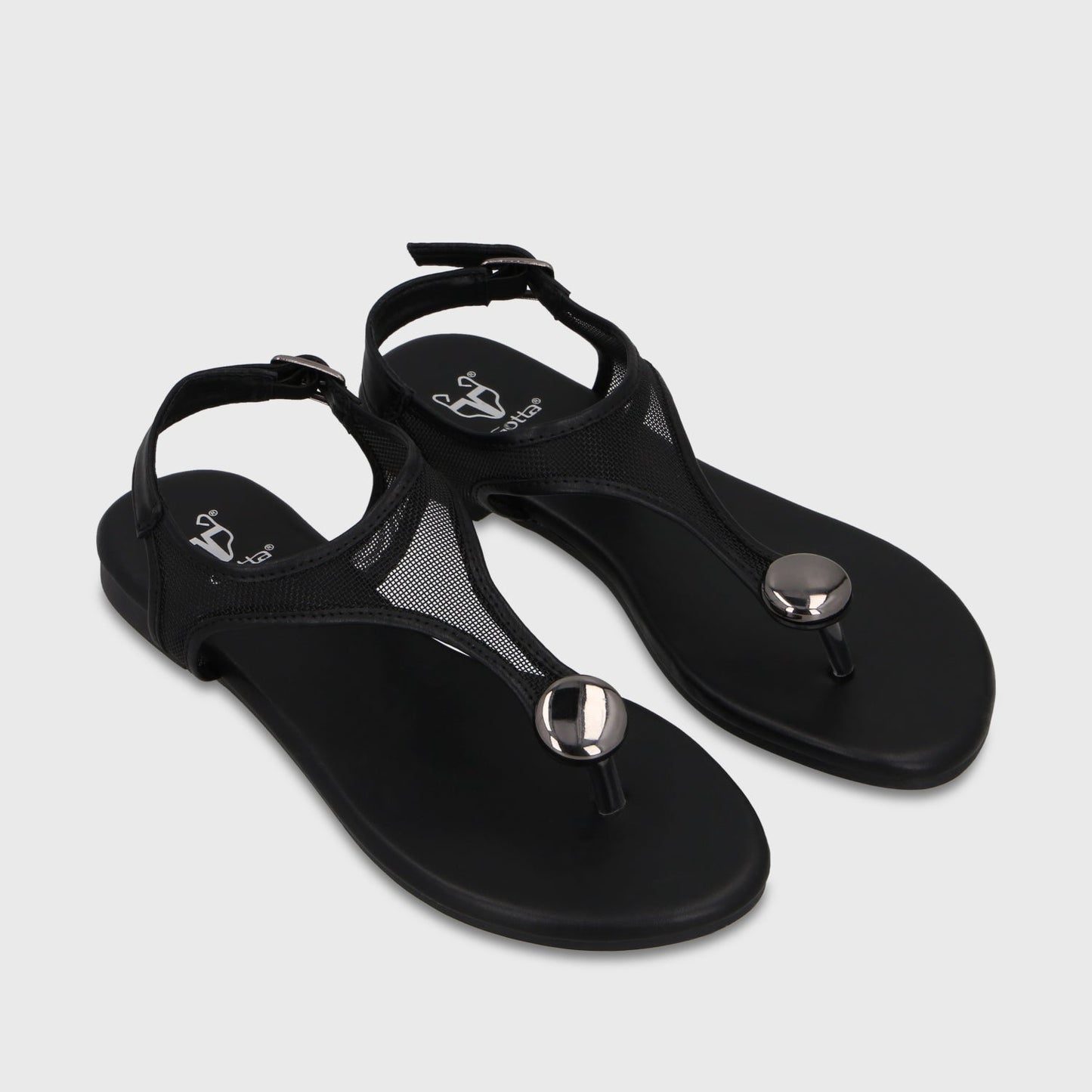 Sandalia Negra Mujer 64122 - Gotta Chile