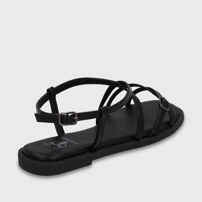Sandalia Negra Mujer 64130 - Gotta Chile
