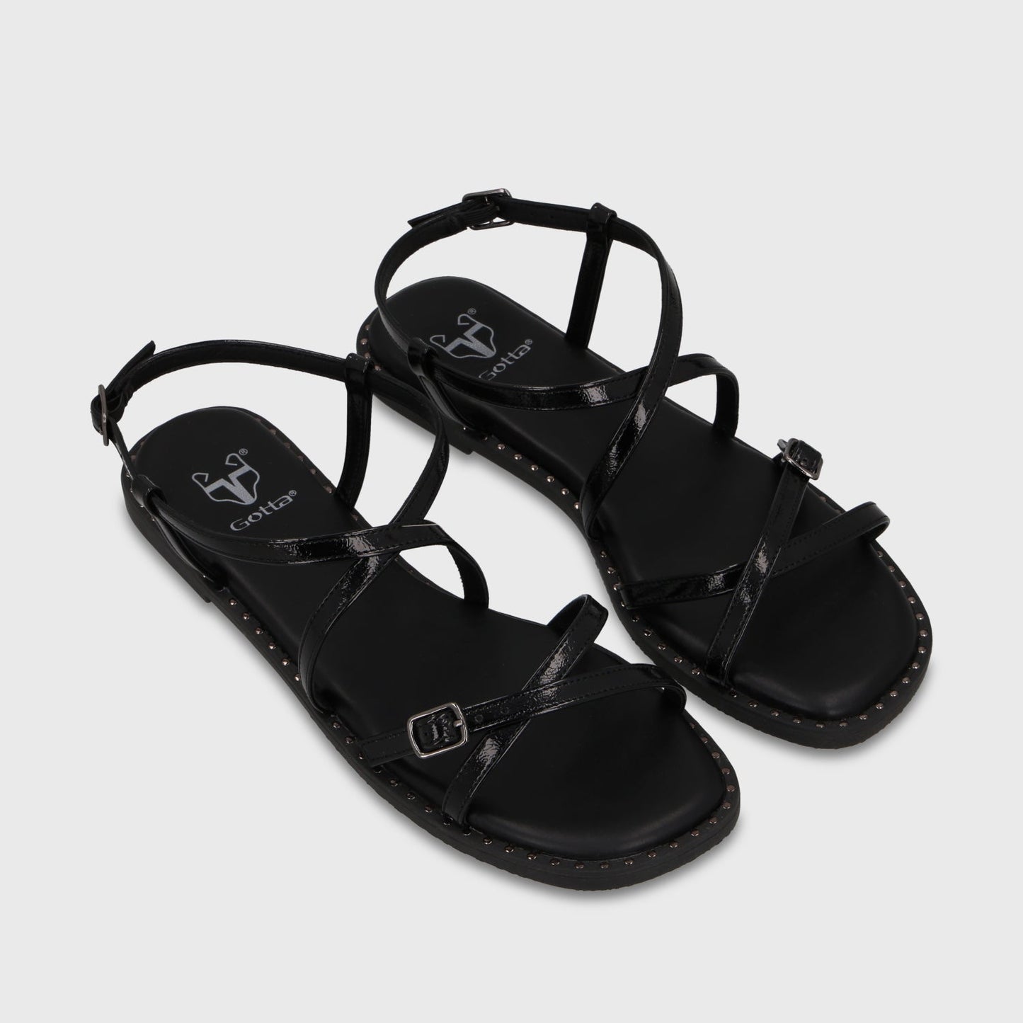 Sandalia Negra Mujer 64130 - Gotta Chile