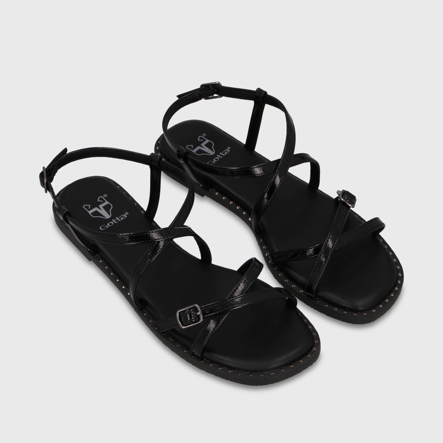 Sandalia Negra Mujer 64130 - Gotta Chile