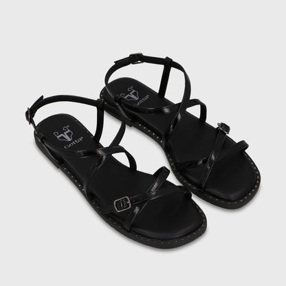 Sandalia Negra Mujer 64130 - Gotta Chile