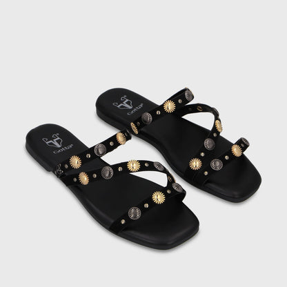 Sandalia Negra Mujer 64141 - Gotta Chile