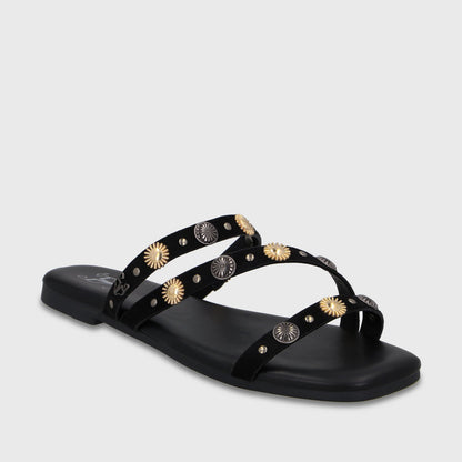 Sandalia Negra Mujer 64141 - Gotta Chile