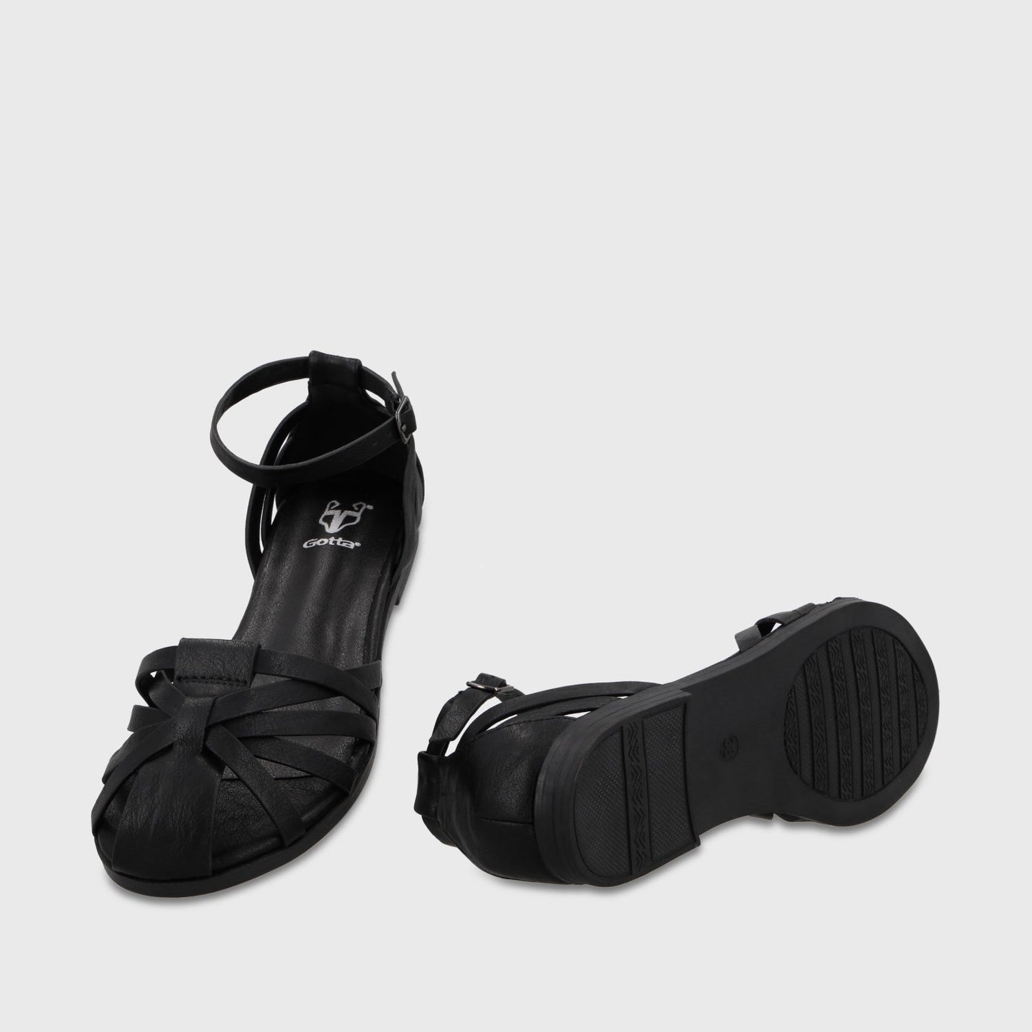 Sandalia Negra Mujer 64161 - Gotta Chile