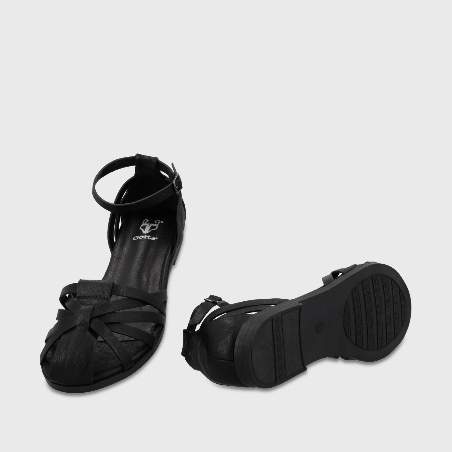 Sandalia Negra Mujer 64161 - Gotta Chile