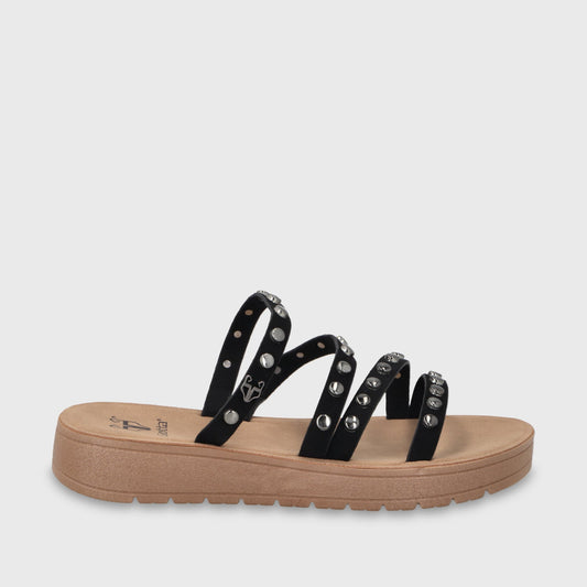 Sandalia Negra Mujer 65691 - Gotta Chile