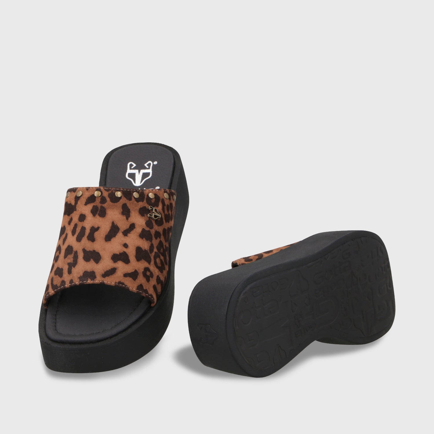 Sandalia Plataforma Animal Print Mujer 53730 - Gotta Chile