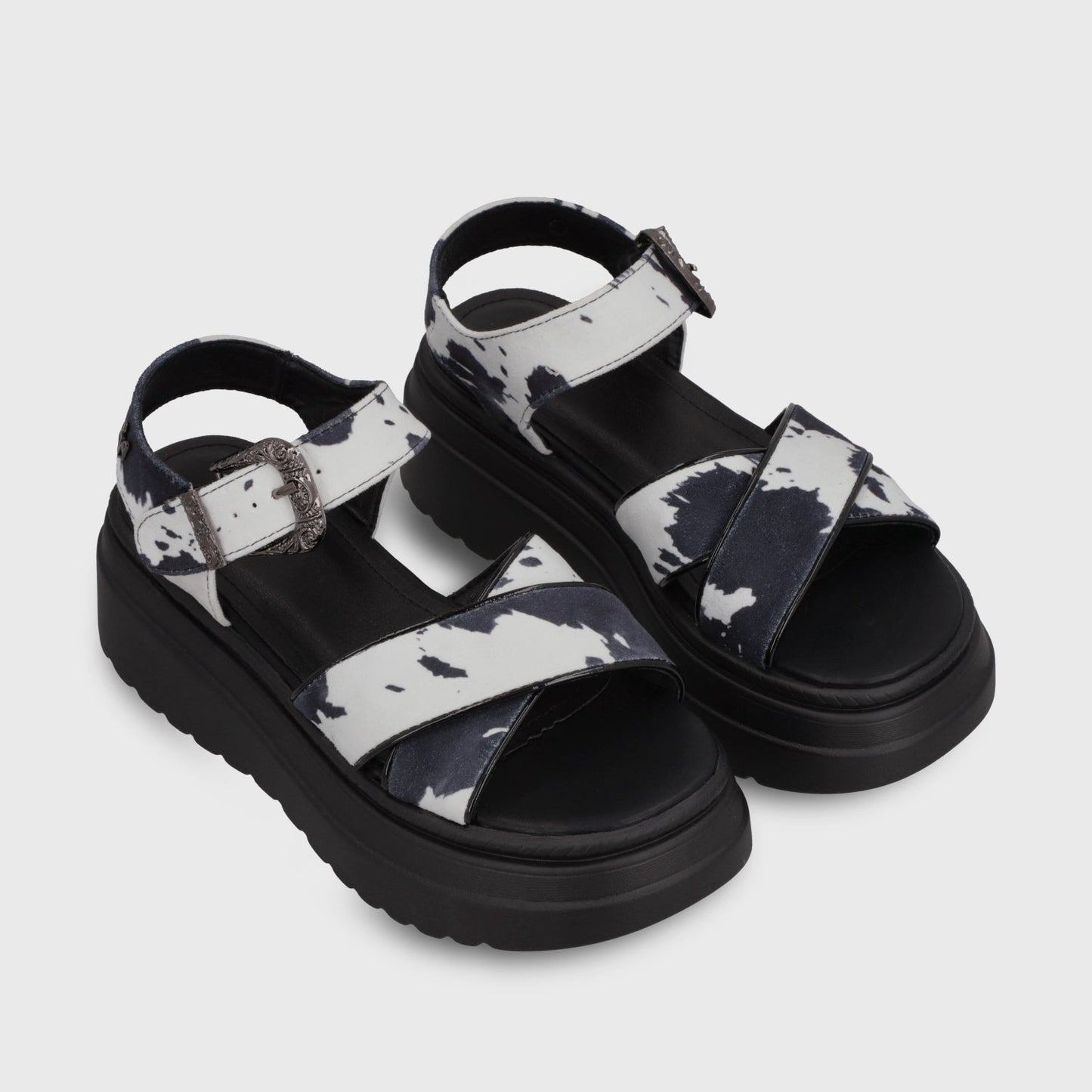 Sandalia Plataforma Animal Print Mujer 55923 - Gotta Chile