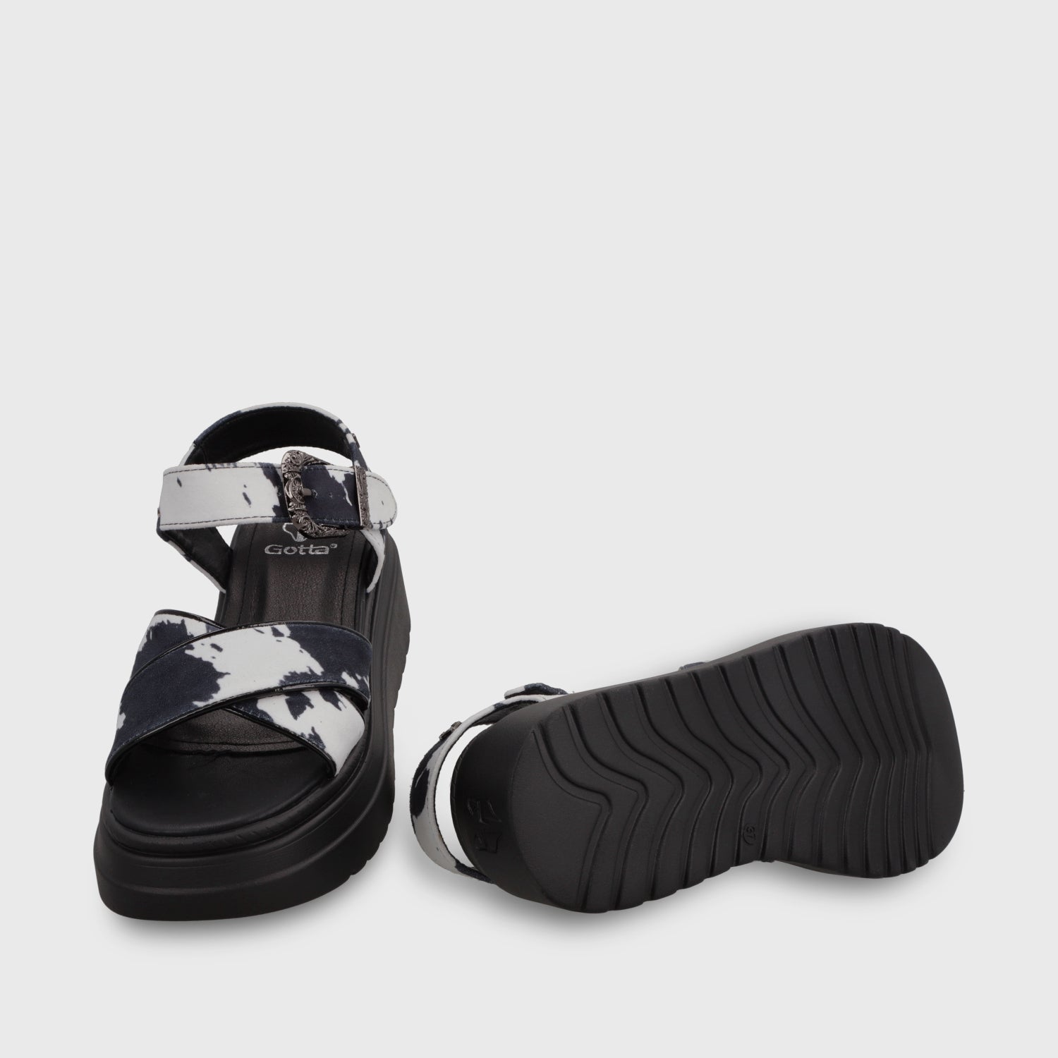 Sandalia Plataforma Animal Print Mujer 55923 - Gotta Chile