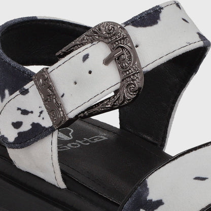 Sandalia Plataforma Animal Print Mujer 55923 - Gotta Chile