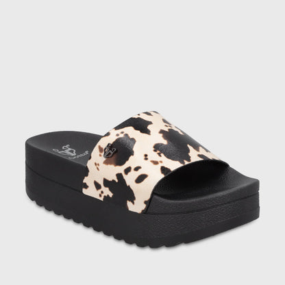 Sandalia Plataforma Animal Print Mujer 64020 - Gotta Chile
