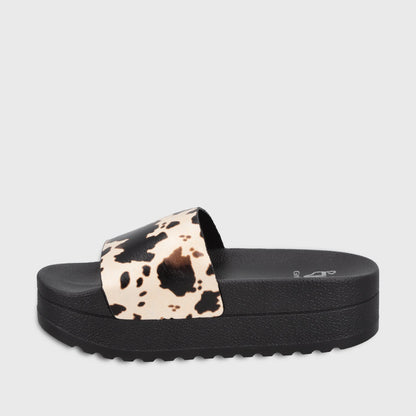 Sandalia Plataforma Animal Print Mujer 64020 - Gotta Chile