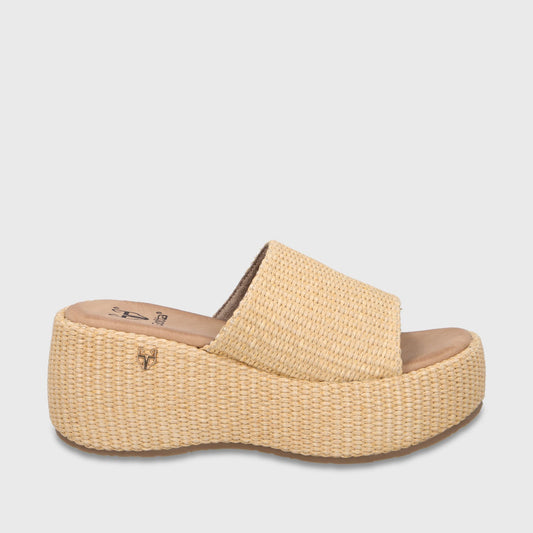 Sandalia Plataforma Beige Mujer 45824 - Gotta Chile