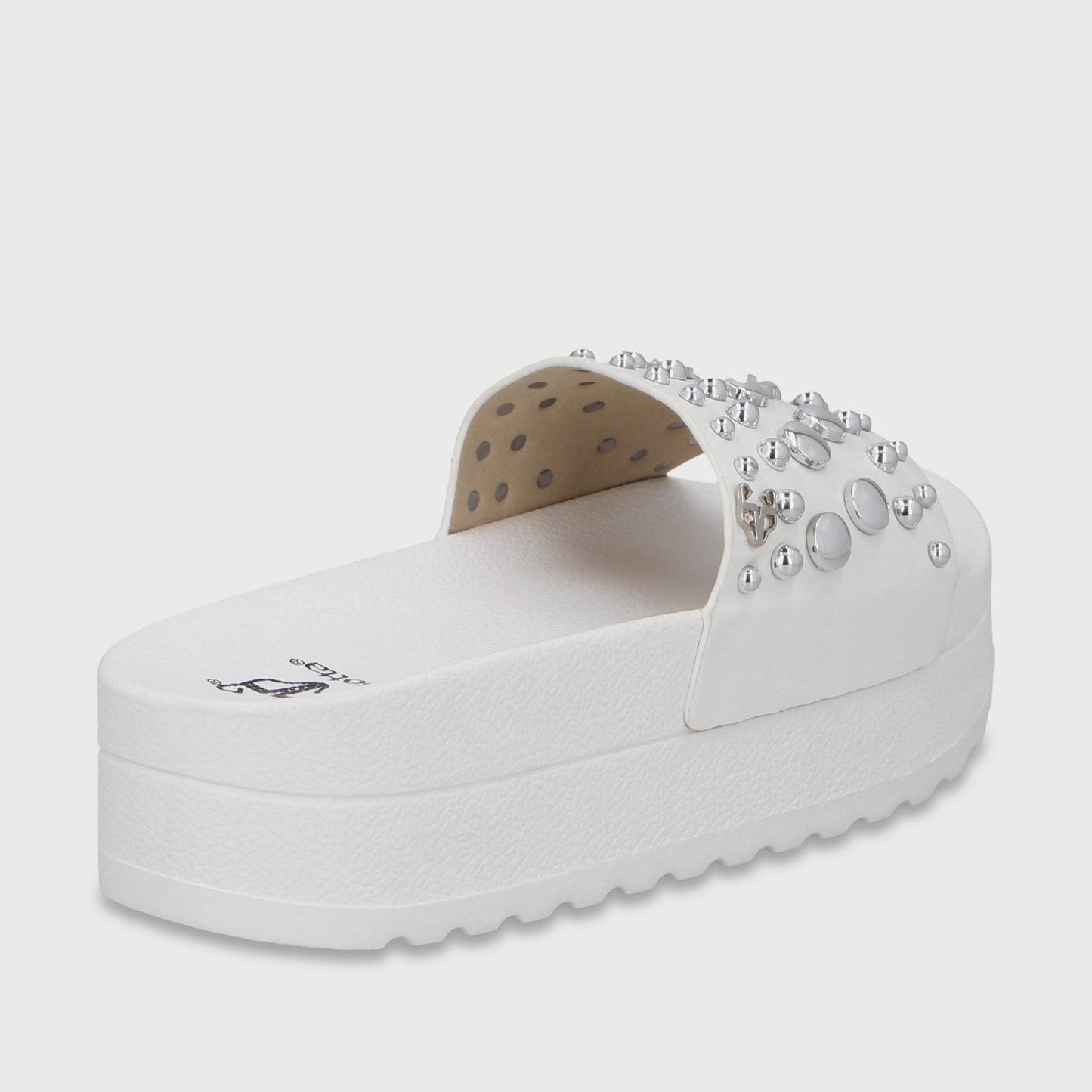 Sandalia Plataforma Blanca Mujer 64020 - Gotta Chile